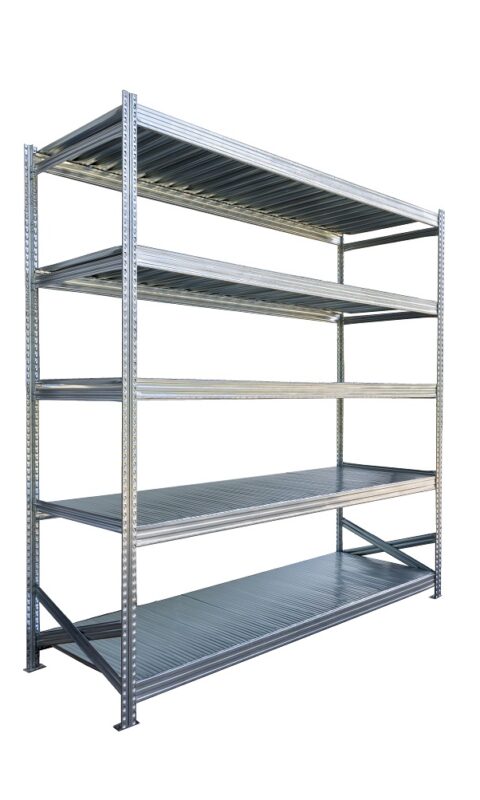 Salgó polc UGP S1 2500x2100x250 mm 5 polcos komplett egység